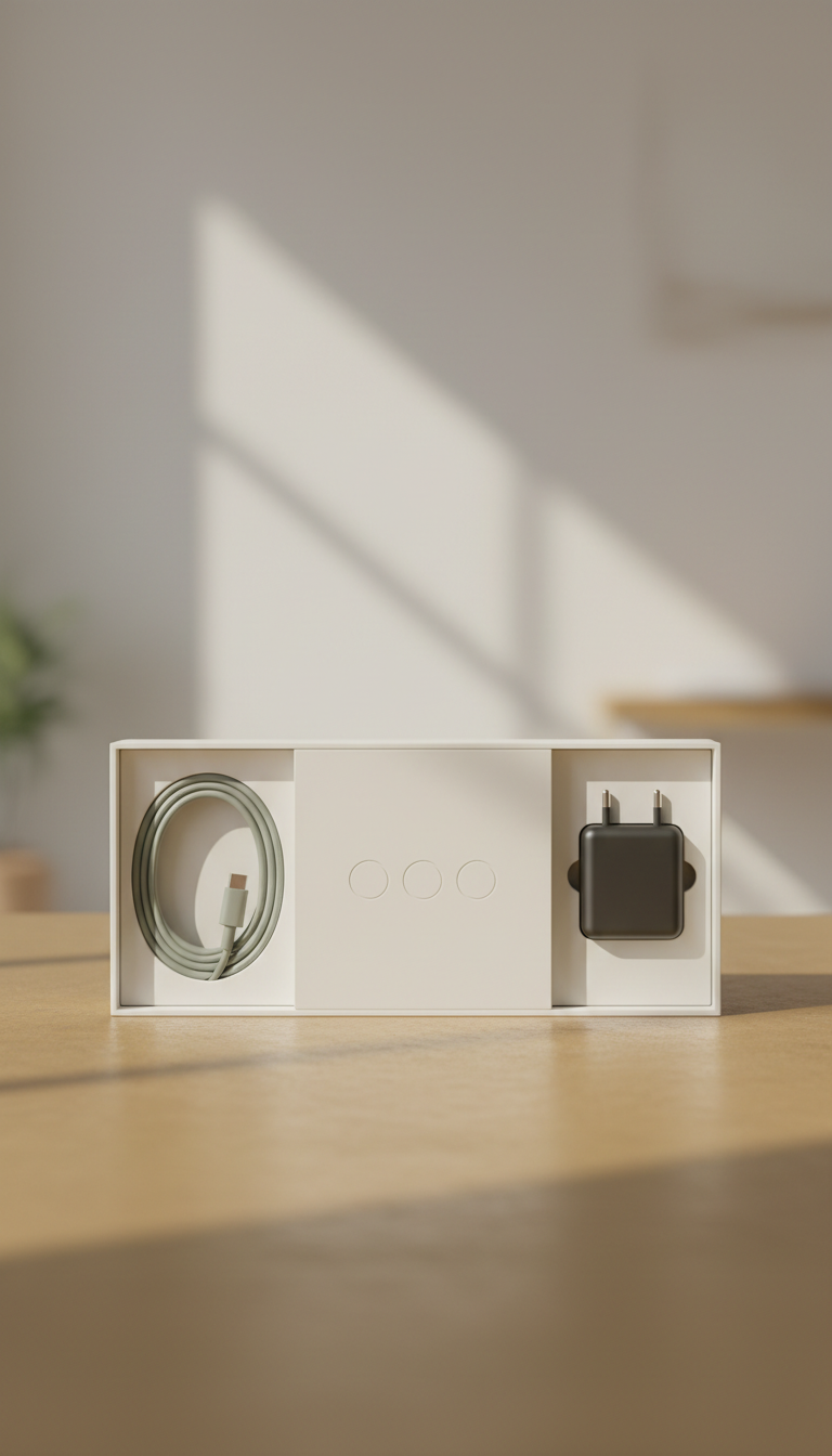 Minimalist Packaging With USB-C Power Kit